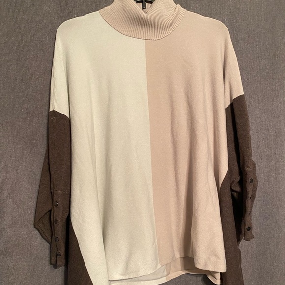 Alfani Sweaters - Alfani Turtleneck Poncho Sweater